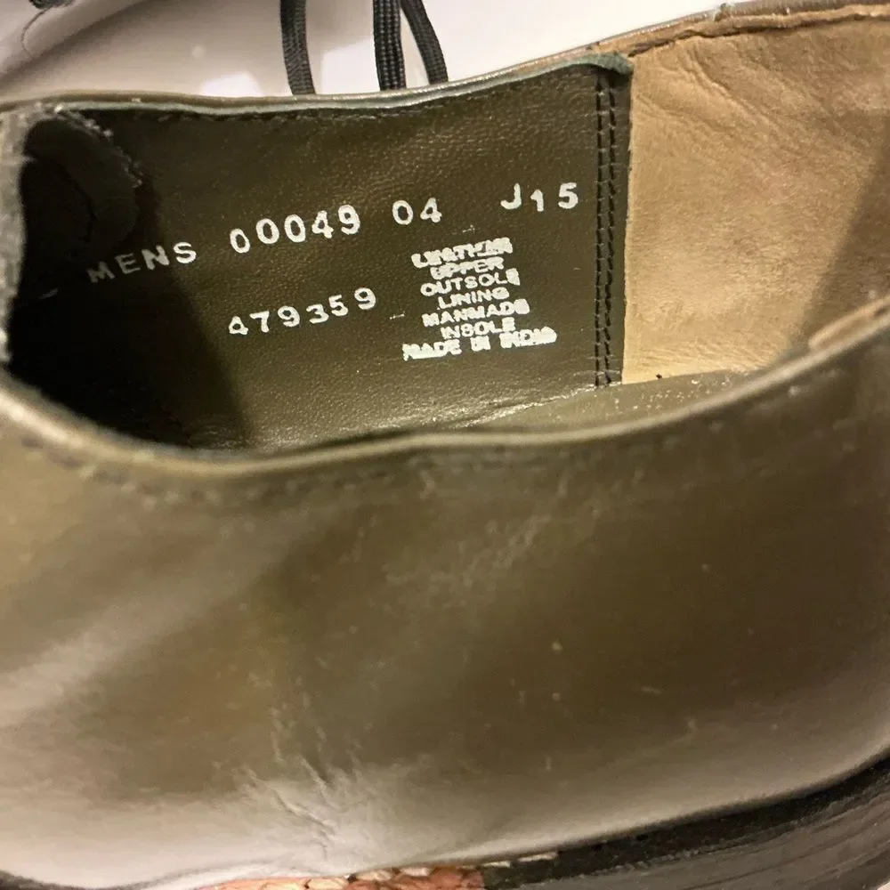 Stacy Adams Olive Men's Madison Cap Toe Oxford Leather Oxfords 10.5D